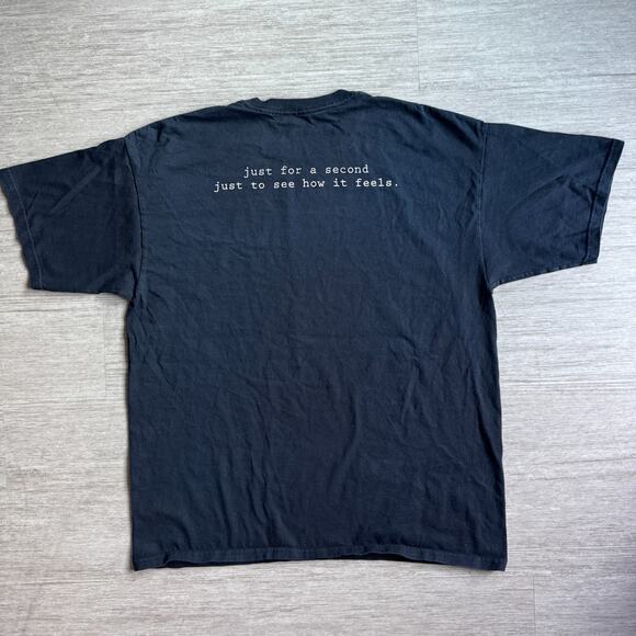 Funny Computer Coding Shirt GIT PUSH Geek Threads Mens L Black Tee Crewneck - Picture 2 of 7